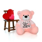 Giant 5 Feet Personalized I Love You Beary Much Teddy Bear - Choose From 7 Colors